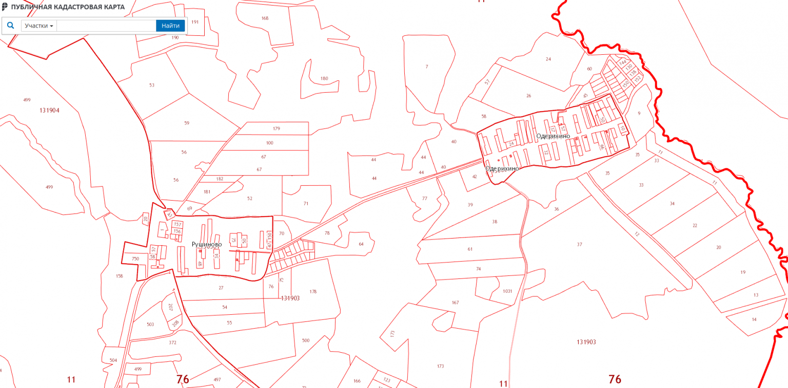 Публичная кадастровая карта косоржанского сельсовета щигровского района